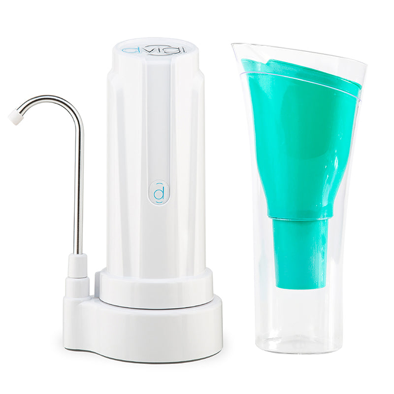 Purificador de Agua Sobre Mesada Aqua Blanco + Jarra Purificadora Sense - Dvigi Uruguay - Filtros de Agua Dvigi Purificadores de Agua Dvigi
