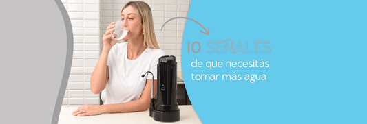 señales de que necesitás tomar más agua